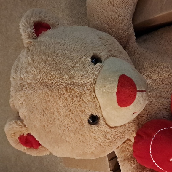 Giant Stuffed I Love U Teddy Bear - Picture 3 of 9